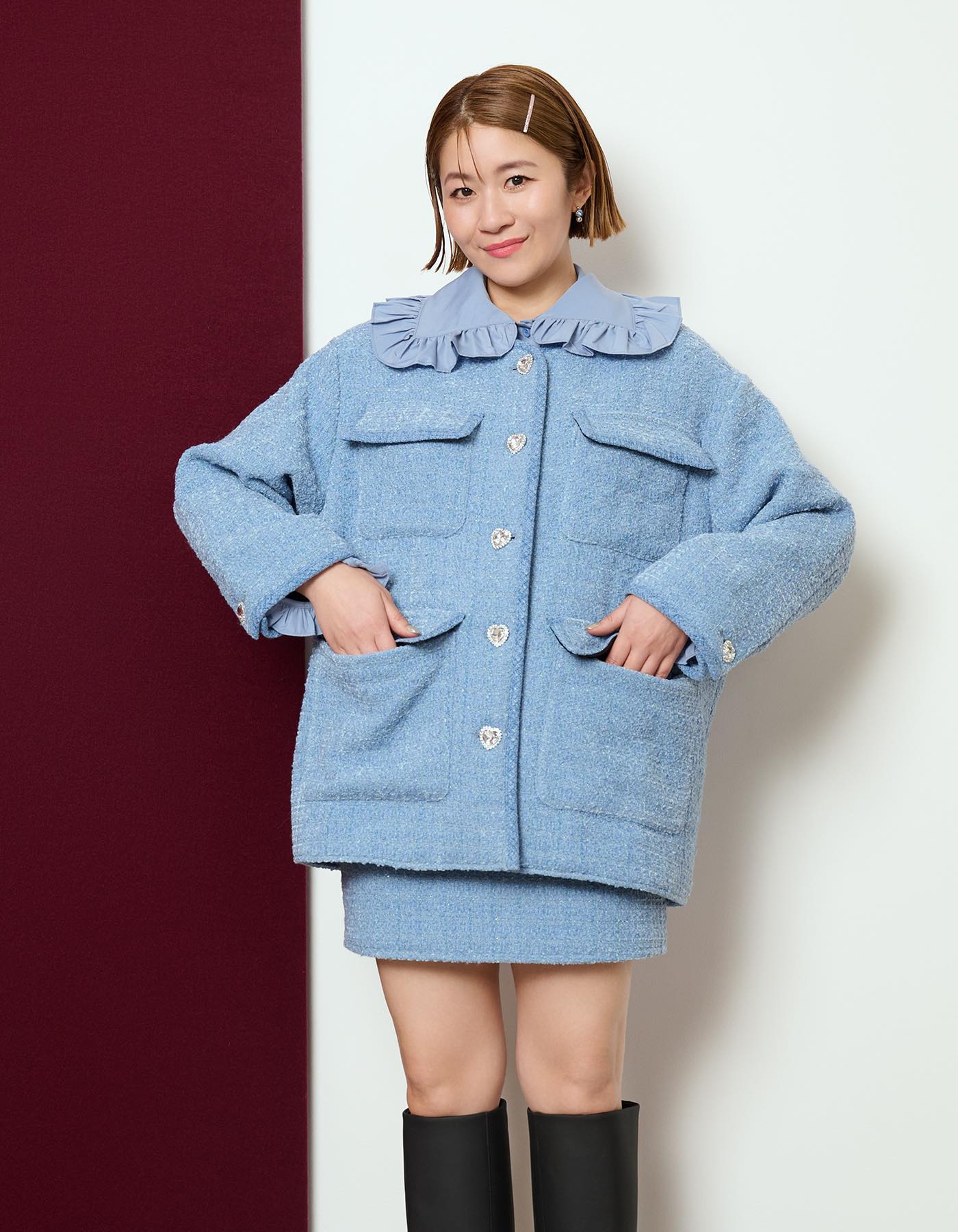 セブンテン　ツイード　ジャケット　新品　ブルー TEN(テン)tweed jacket – TEN OFFICIAL STORE